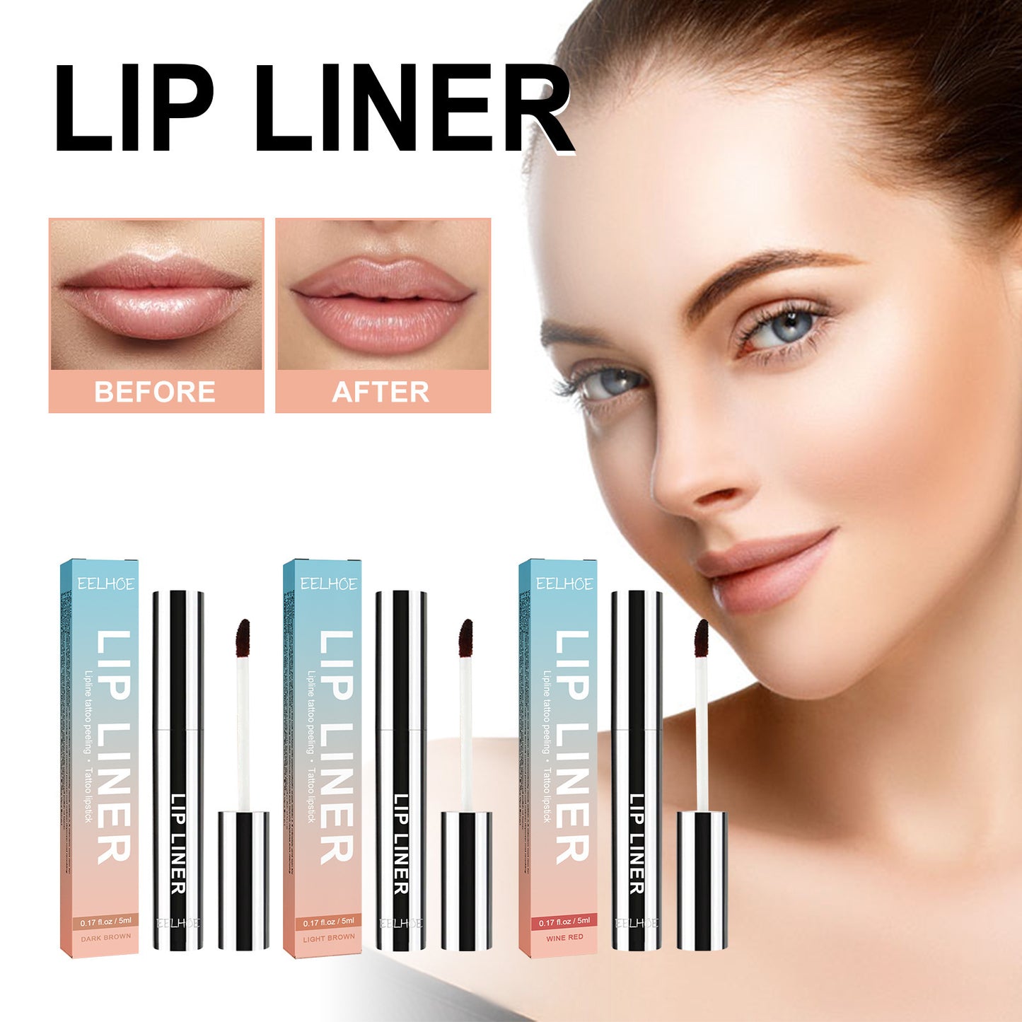 Delineador de labios de larga duración impermeable