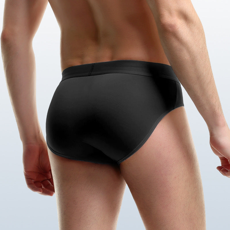 European And American-style Ice-silk, Plus-size, Thin, Solid-color, Breathable Mens Underwear