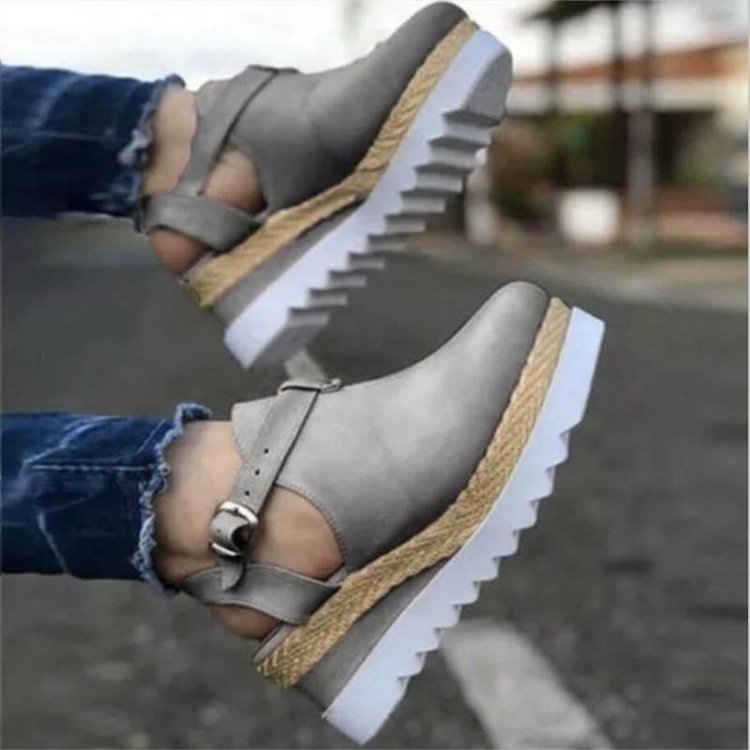 Sandalias de cuña de tallas grandes