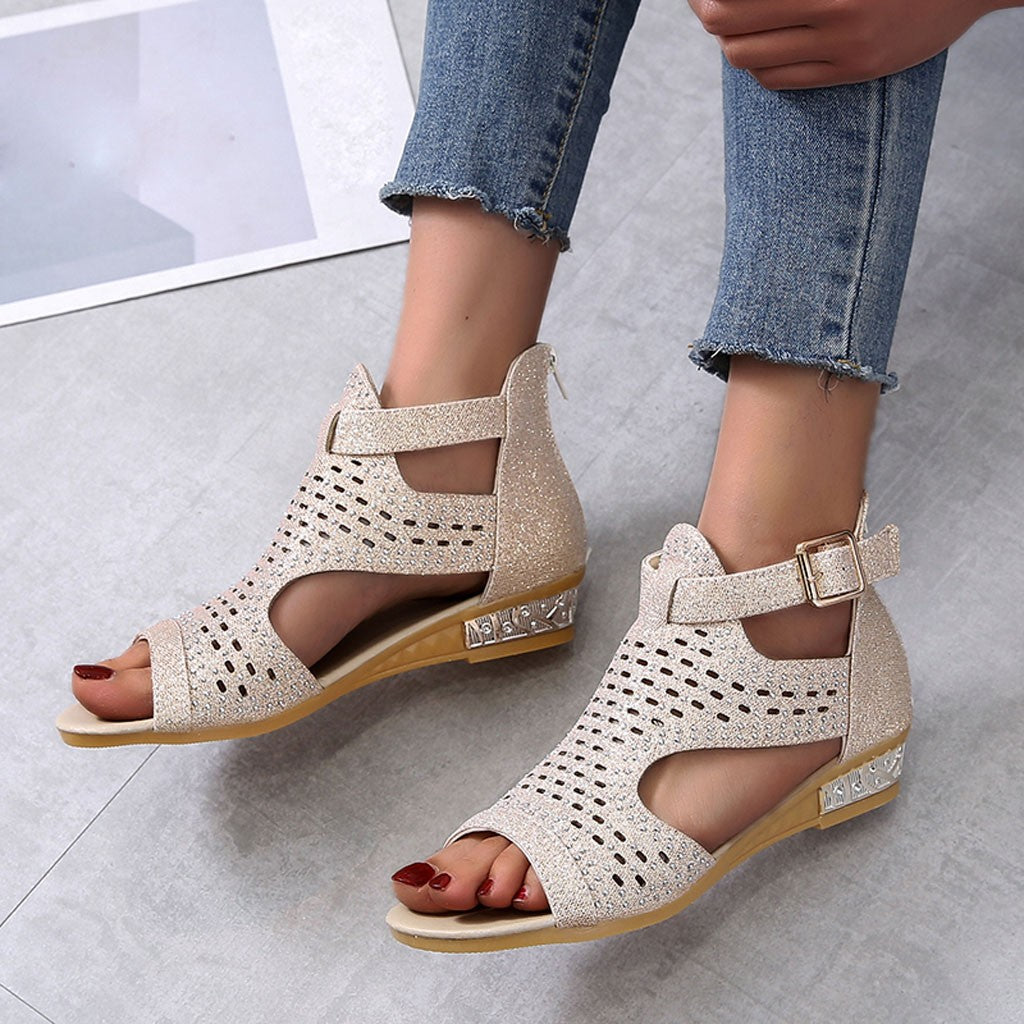Sandalias romanas extragrandes para mujer