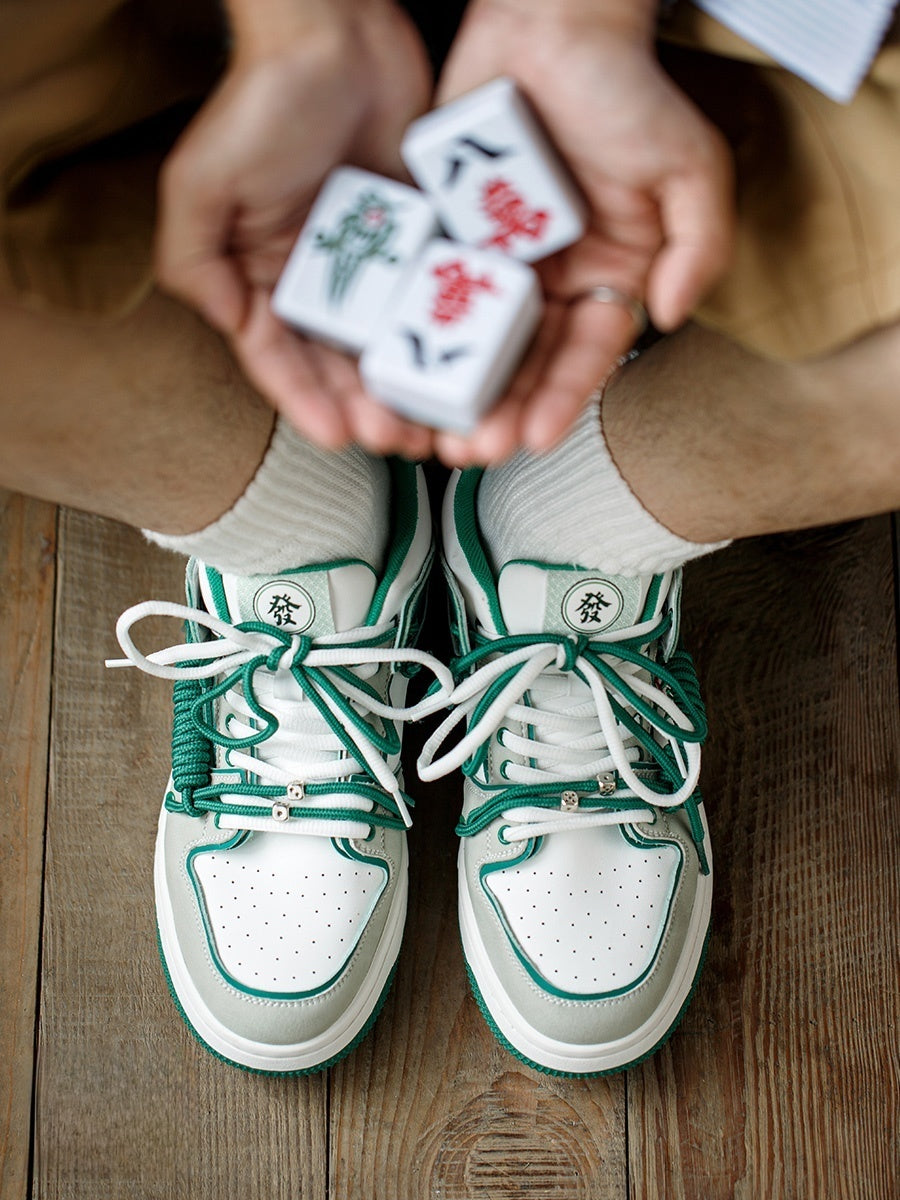 Zapatillas deportivas informales con suela gruesa Mahjong