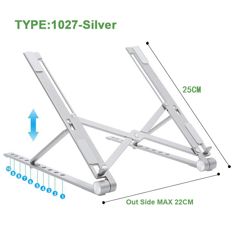 Soporte ajustable y plegable de aluminio para laptop X Style
