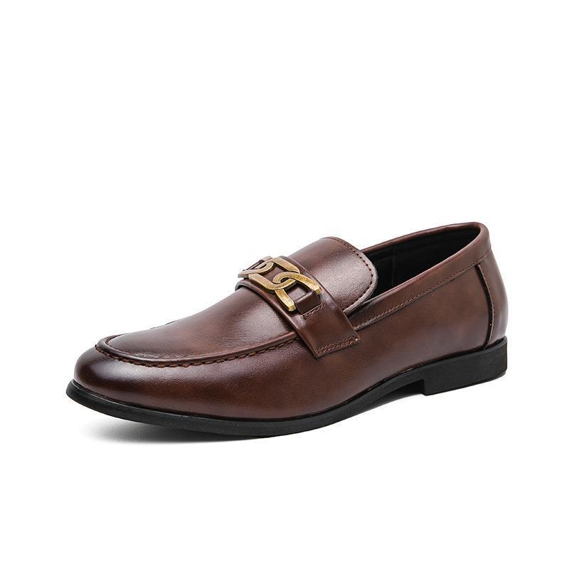 Zapatos de Cuero Casuales Formales de Negocios para Hombre Estilo Británico