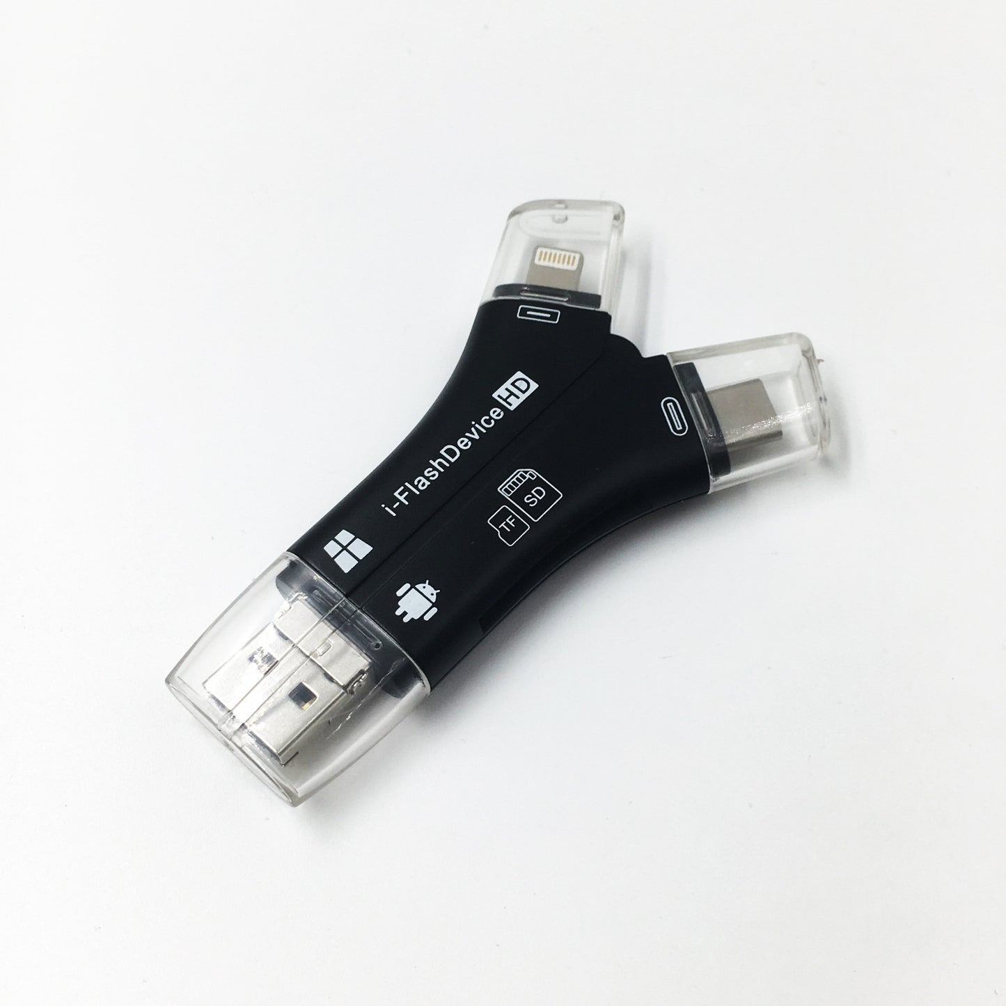 Lector de Tarjetas para Teléfono Móvil TF SD Multifuncional Cuatro en Uno Universal
