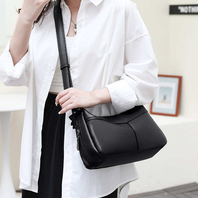Bolso cruzado informal, suave, ligero y de gran capacidad