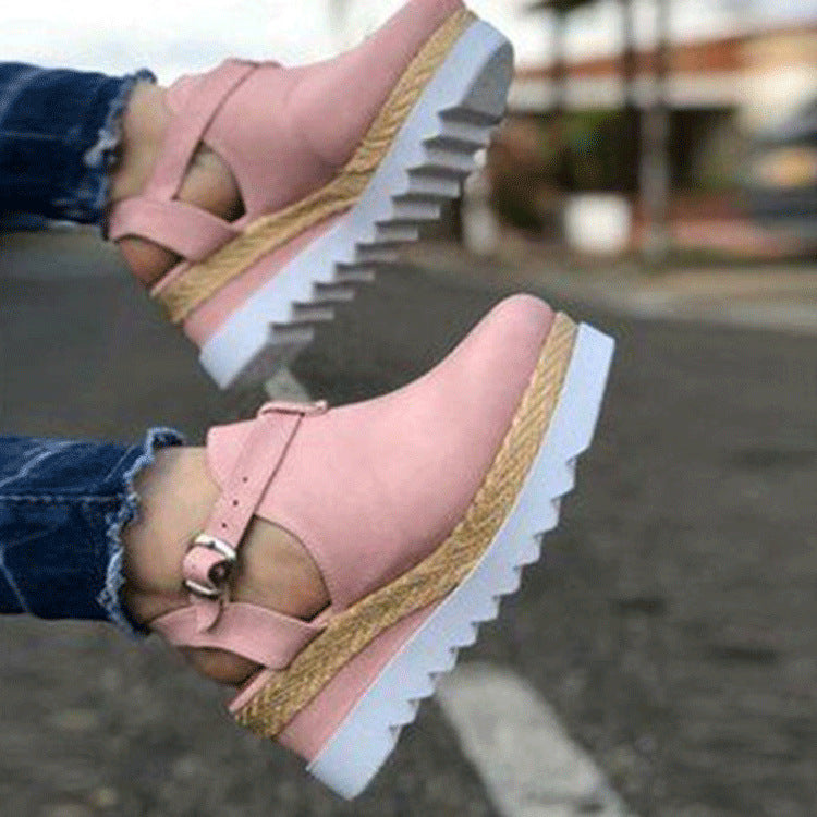 Sandalias de cuña de tallas grandes