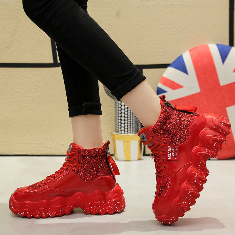 Big wavy snowflake daddy shoes