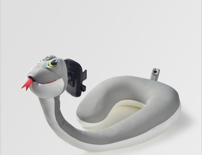 Almohada de soporte perezoso en forma de U 2 en 1