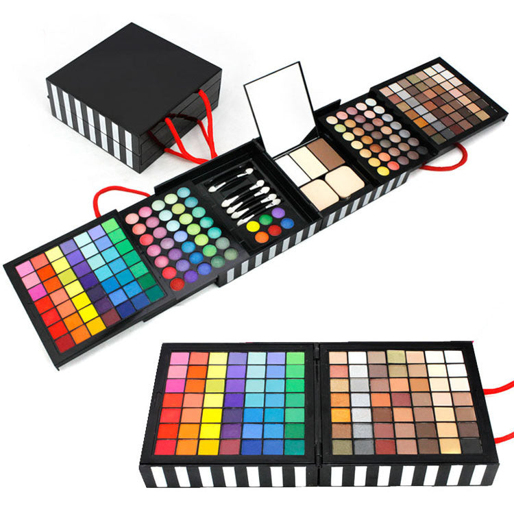 Un comercio exterior en nombre de la explosión de lujo 177 colores sombra de ojos, plato bronceador, combinación de maquillaje, set blanco opcional