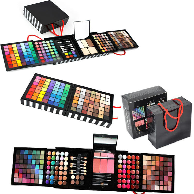Un comercio exterior en nombre de la explosión de lujo 177 colores sombra de ojos, plato bronceador, combinación de maquillaje, set blanco opcional