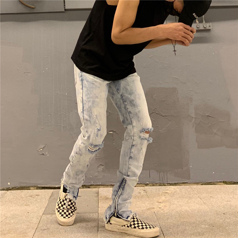 Jeans con cremallera