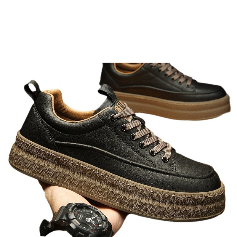 Zapatillas deportivas informales de hombre cómodas y versátiles con plataforma Four Seasons Tide
