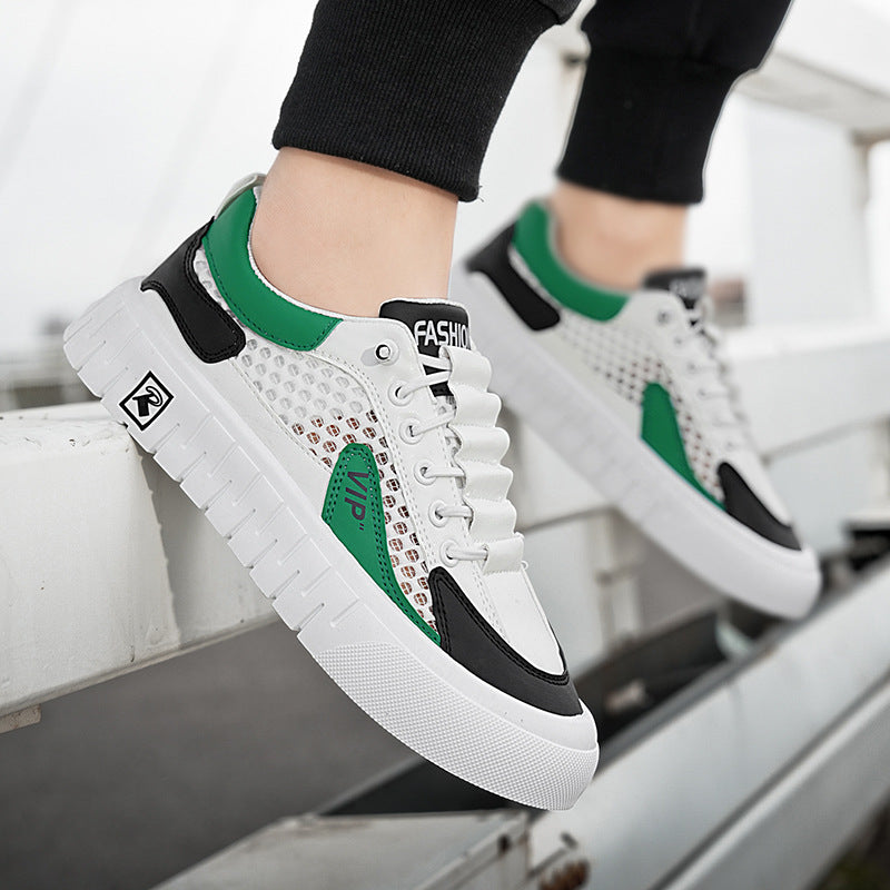Zapatillas deportivas casual de hombre con paneles de malla transpirable