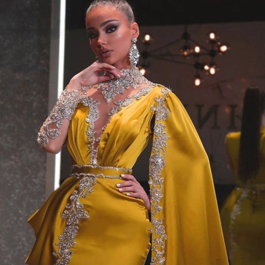 Vestido de mujer europeo y americano con lentejuelas irregulares de costura