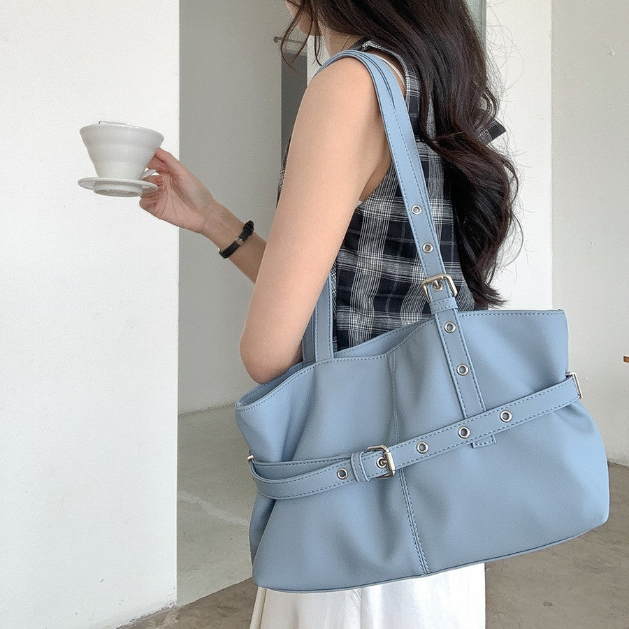 Spring Summer Commuter Tote Bag Fashionable Minimalist Style