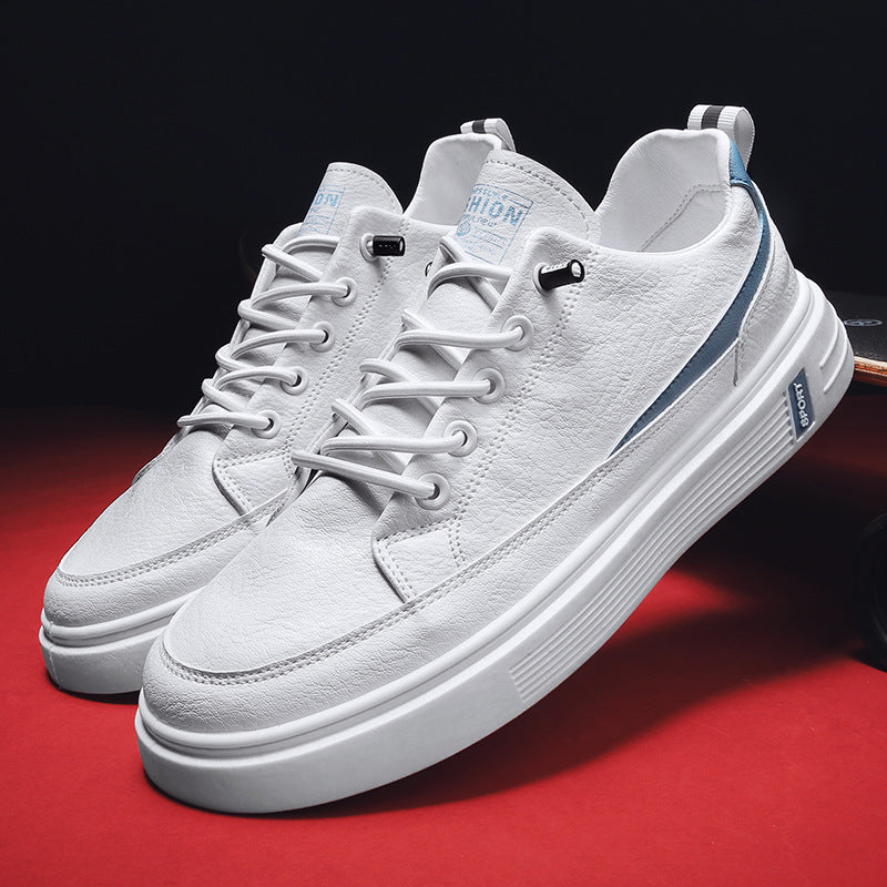 Zapatillas de cuero casuales de primavera y otoño para hombre