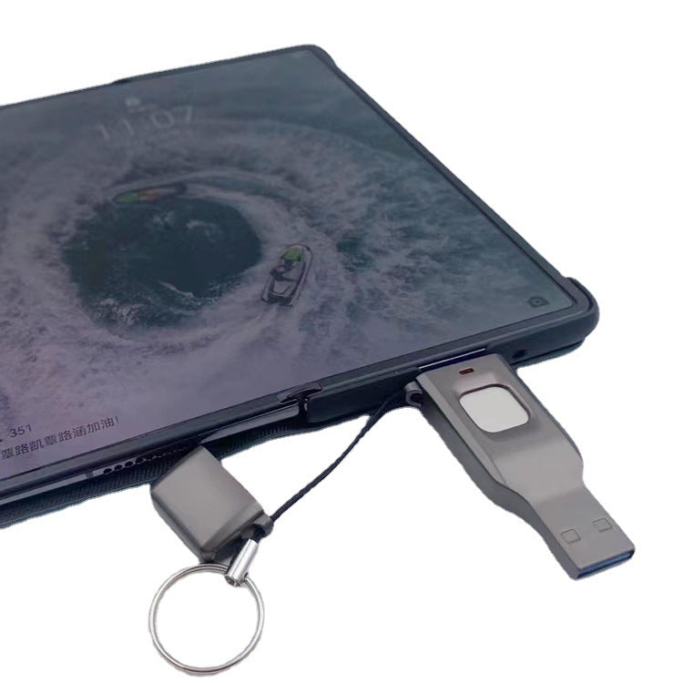 Disco USB con huella dactilar Seguridad de datos cifrados Computadora Teléfono celular Uso dual