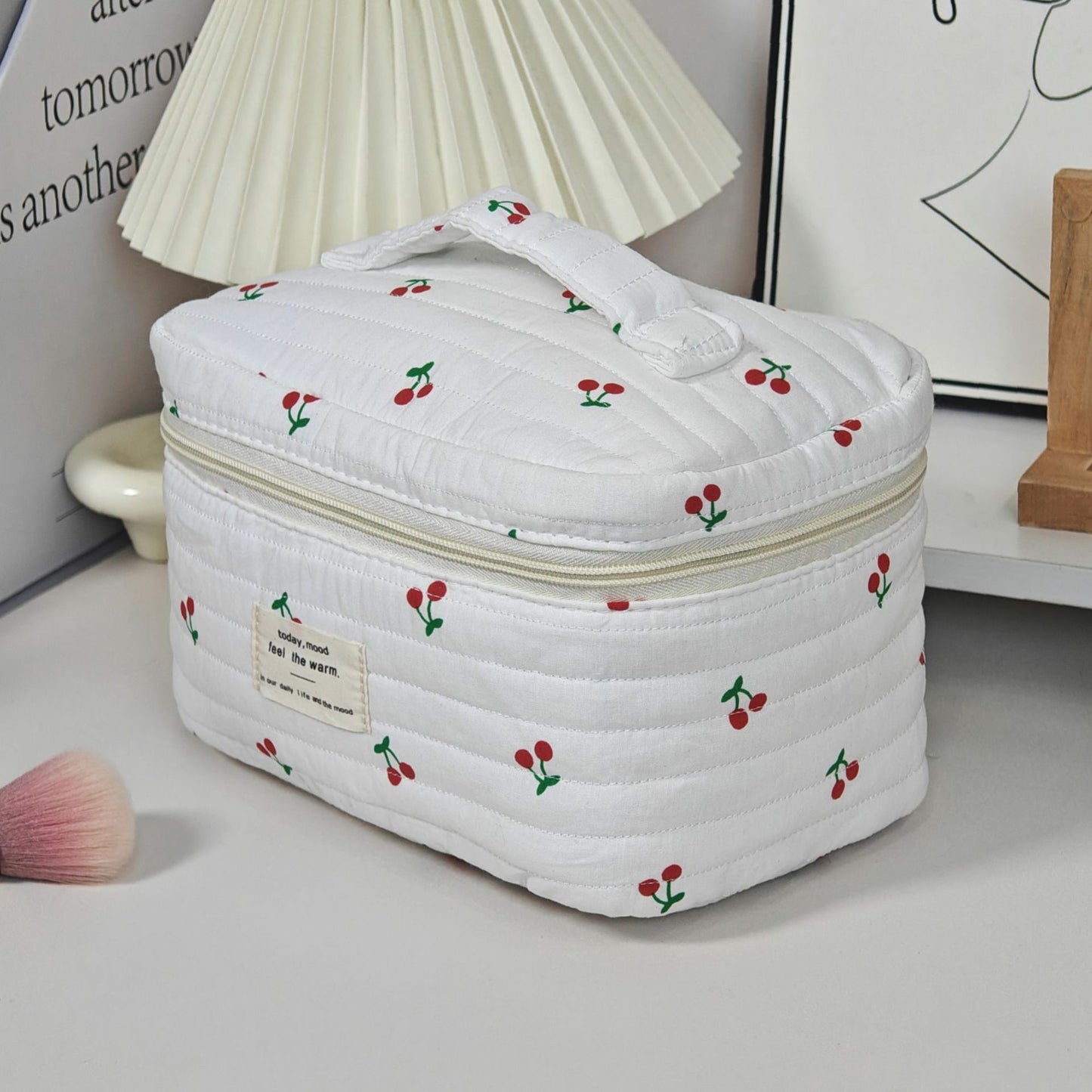 Bolsa de Almacenamiento Portátil de Gran Capacidad para Maquillaje de Mujer