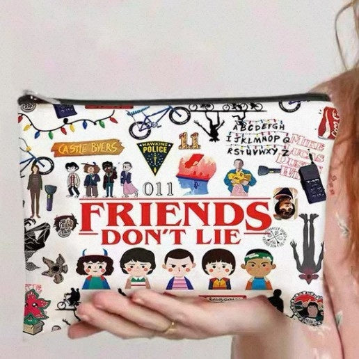 Womens Canvas Clutch With English Pattern