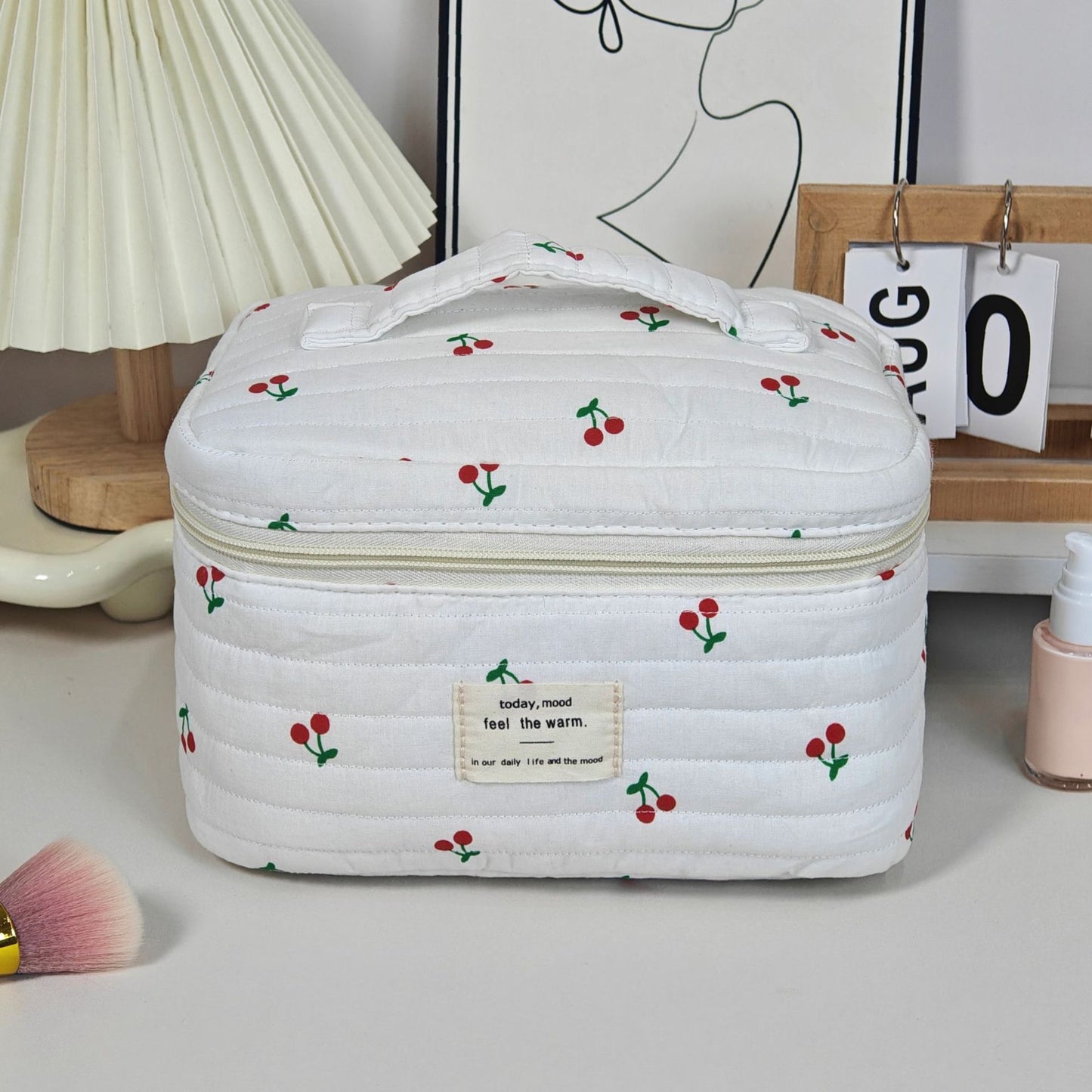 Bolsa de Almacenamiento Portátil de Gran Capacidad para Maquillaje de Mujer