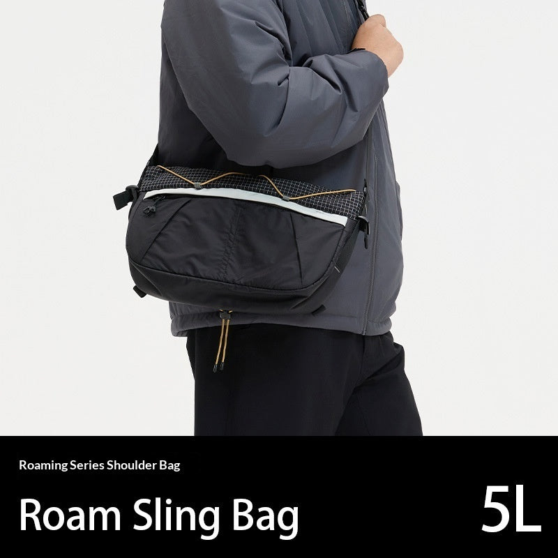 Bolso bandolera portátil de gran capacidad con colores contrastantes, bolso de hombro versátil para viajes