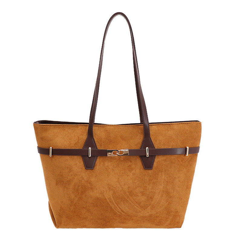 Retro Large-Capacity Tote Bag Women's Handbag