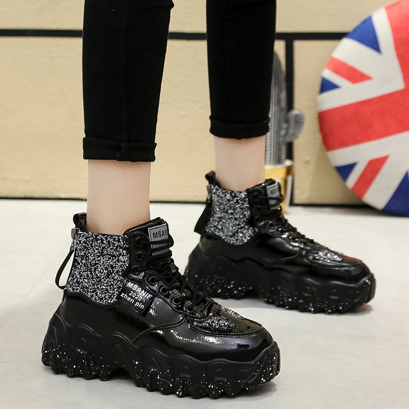 Big wavy snowflake daddy shoes
