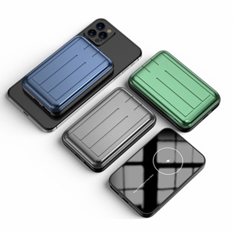 Batería externa magnética de 15W con carga inalámbrica