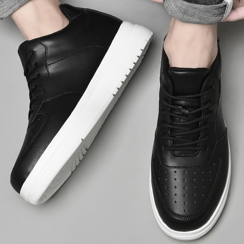 Zapatillas bajas blancas de estilo coreano informales para hombre
