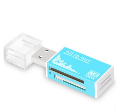 Lector de tarjetas múltiple en uno, mini versátil SDTF para cámara de teléfono móvil, tarjeta de memoria USB universal de alta velocidad