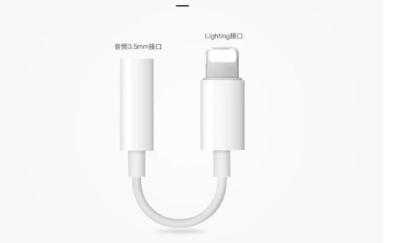 Adaptador de audio compatible para adaptador de audio 2 en 1 Lightning a 3,5 mm 78X