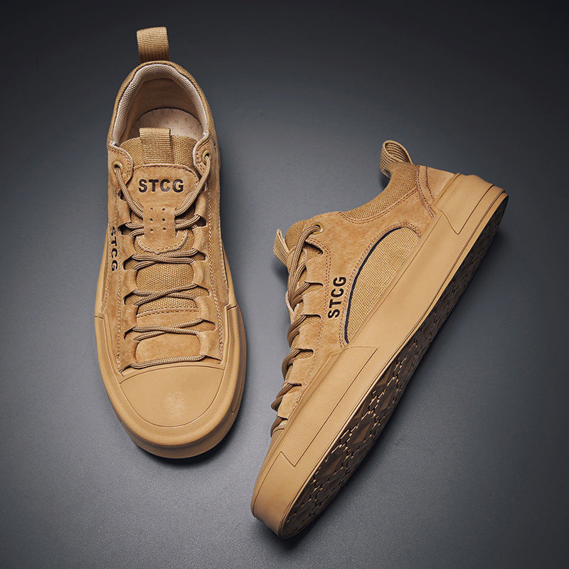 Zapatillas bajas deportivas personalizadas con cordones, suela adherente, ligeras para hombre