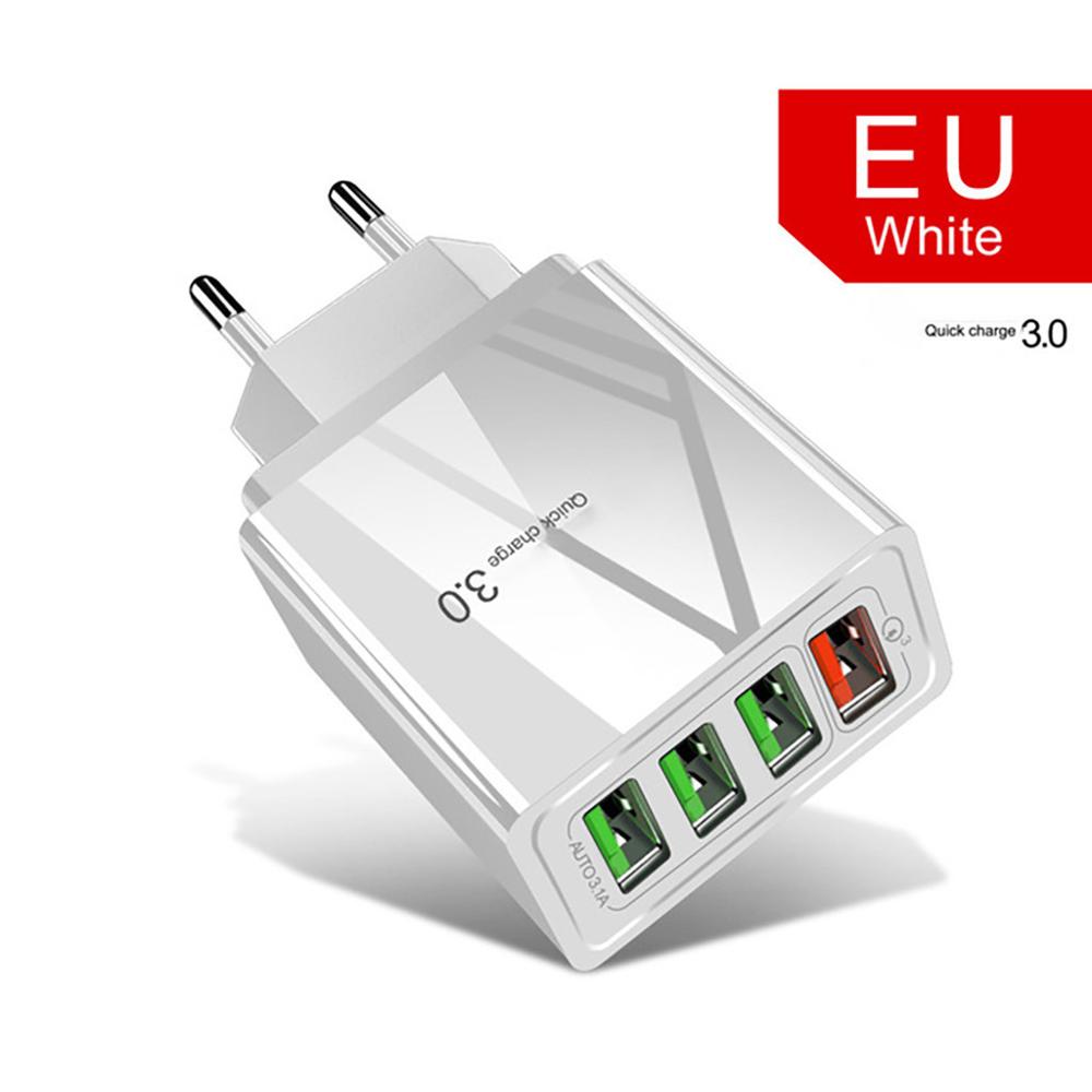 Cabezal de carga iluminado 4USB para teléfono móvil 3A