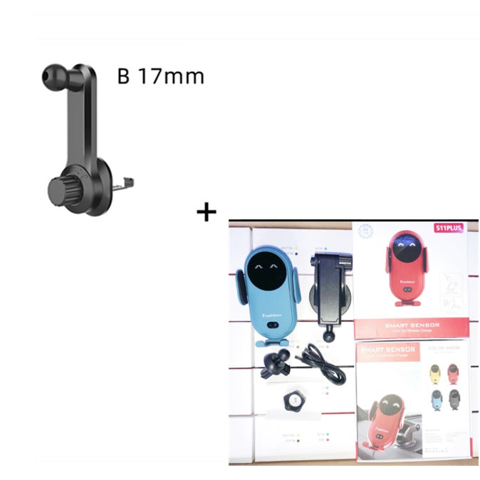 Soporte de teléfono para coche con cargador inalámbrico e inducción infrarroja