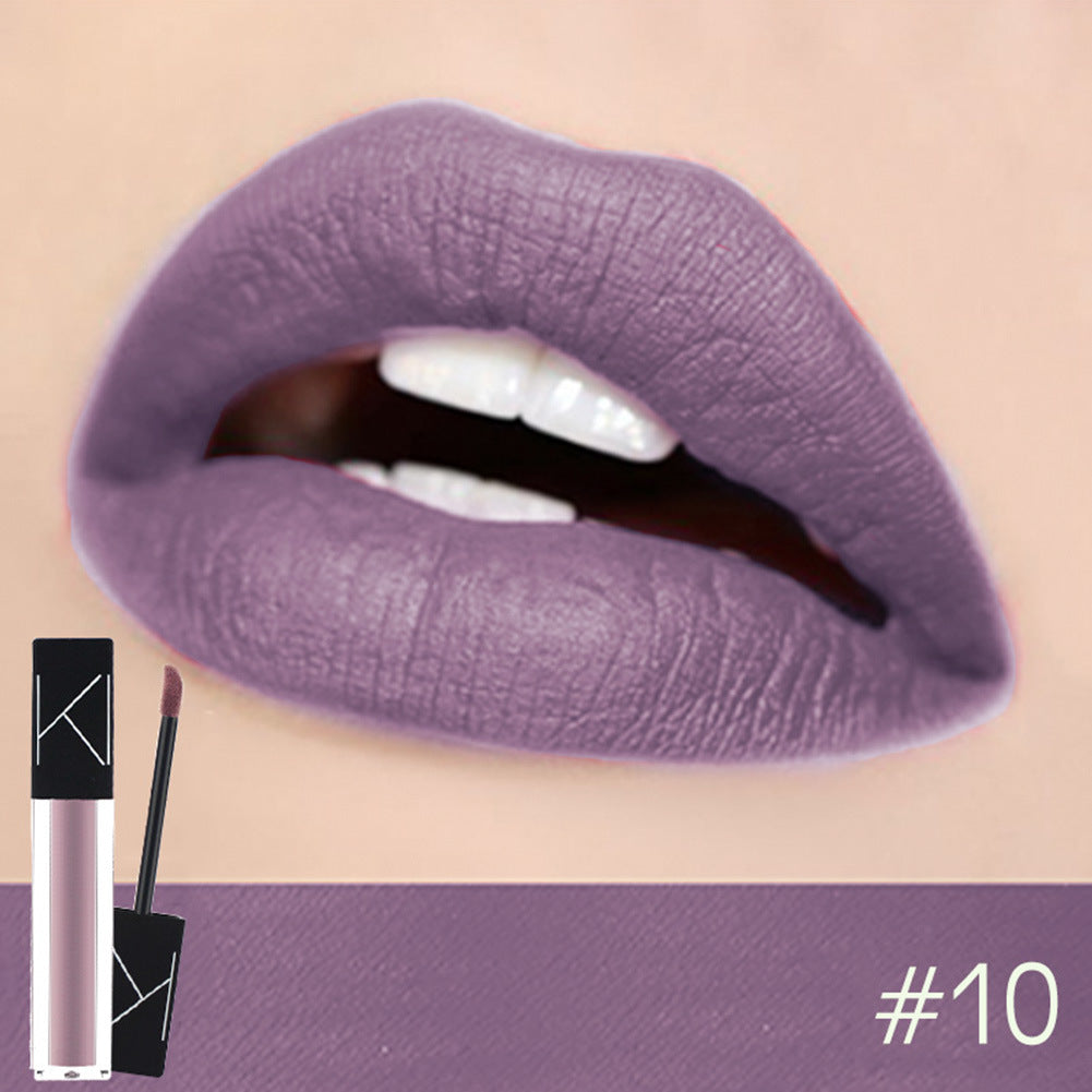 KIMUSE Maquillaje Labial Líquido Mate Suave Lápiz Labial Mate Impermeable Cosmético Maquillaje Labial Larga Duración Lápiz Labial Mate Maquillaje