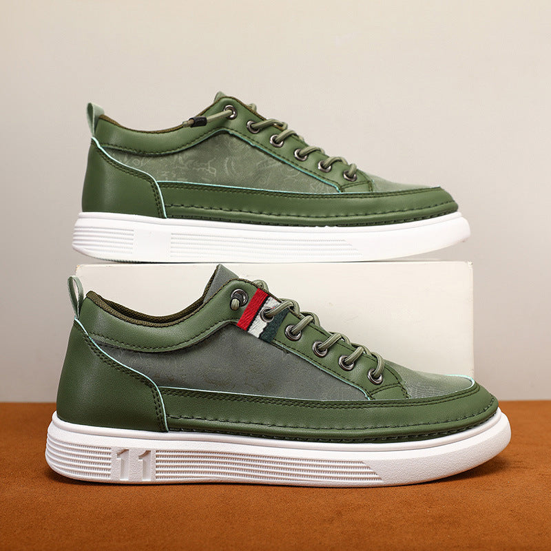 Casual Men's Sneakers High-end Versatile Canvas Sneakers Bandage Dress