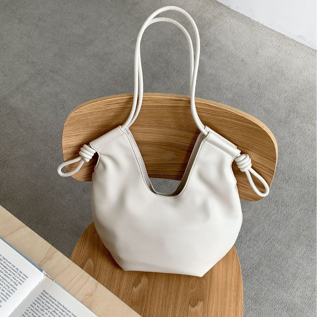 Bolso Tote Minimalista de Gran Capacidad para Mujer, Estilo Nuevo, de Un Solo Hombro