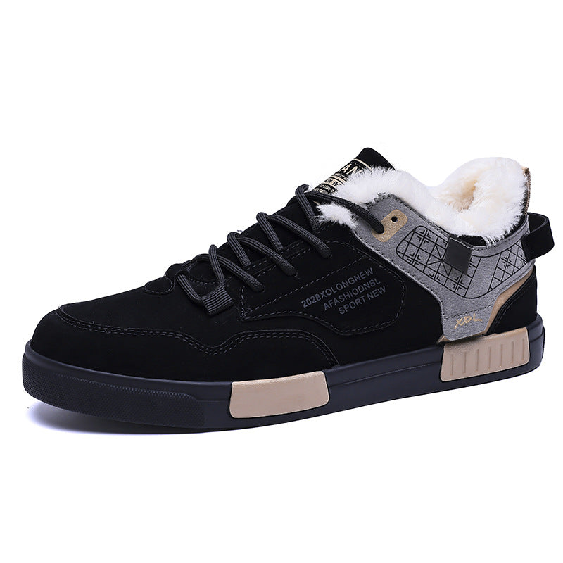 Zapatos casuales de terciopelo para hombre de tallas grandes, moda para exteriores