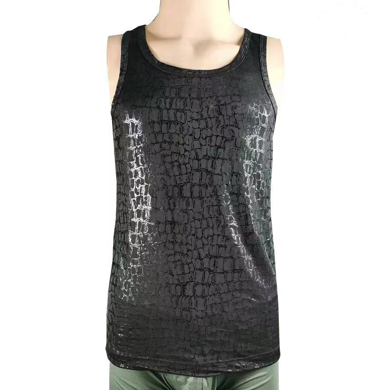 Men's Casual 3D Snake-Print Fitted Vest