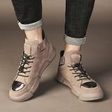 Zapatillas de deporte retro británicas para hombre que aumentan la altura