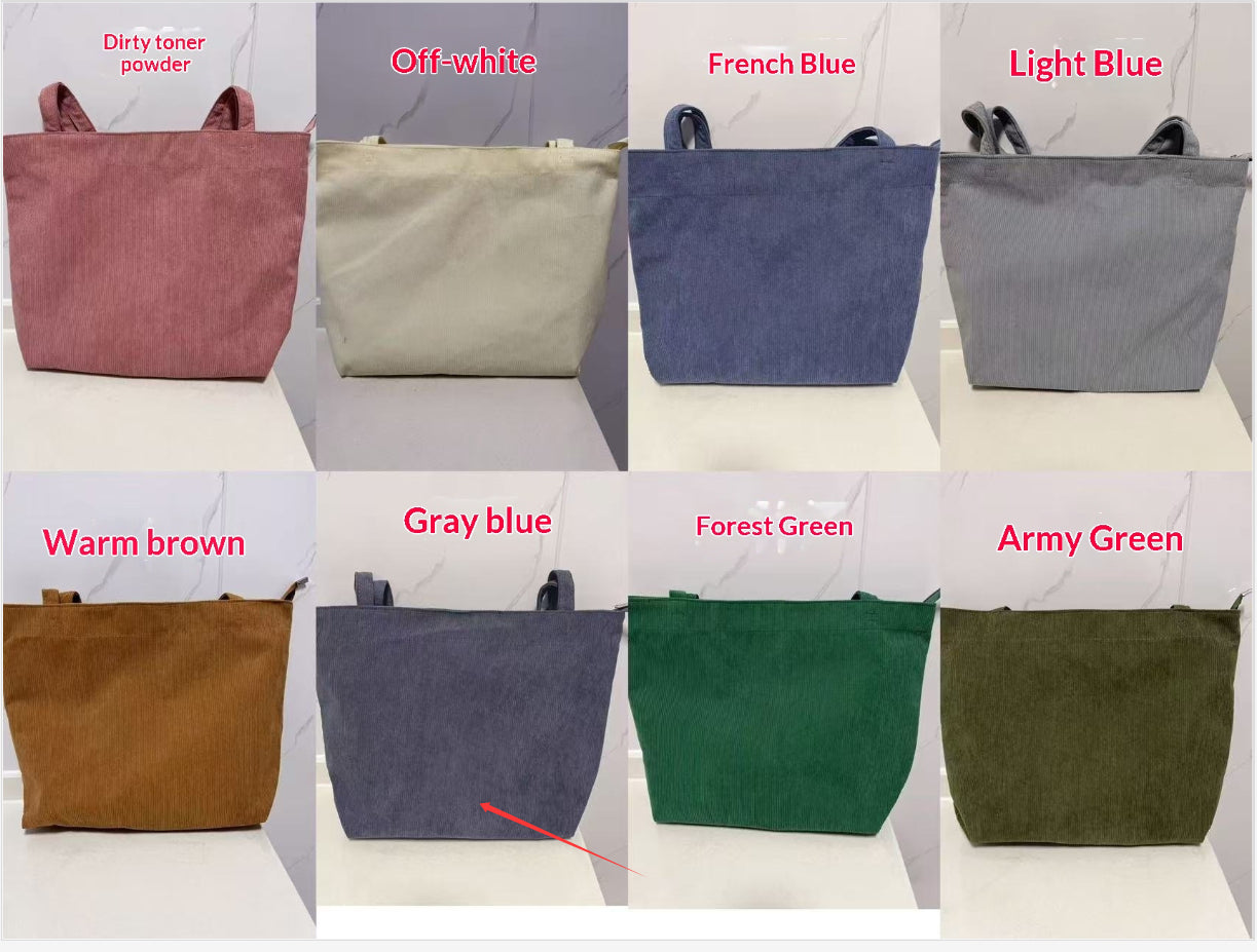 Bolso de pana informal para mujer: a la moda, de tendencia y minimalista
