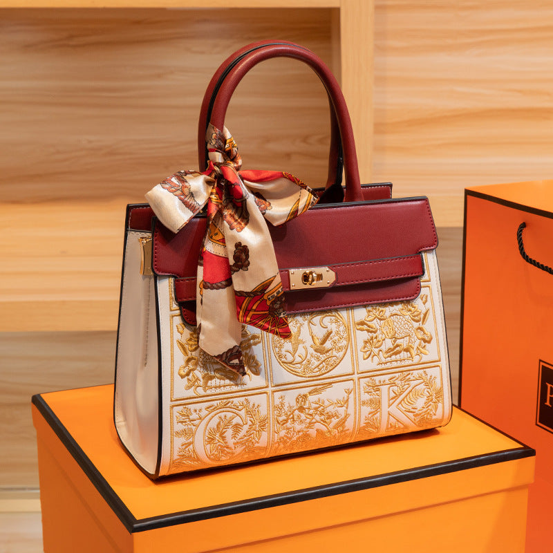 Bolso raro de estilo chino bordado para mujer