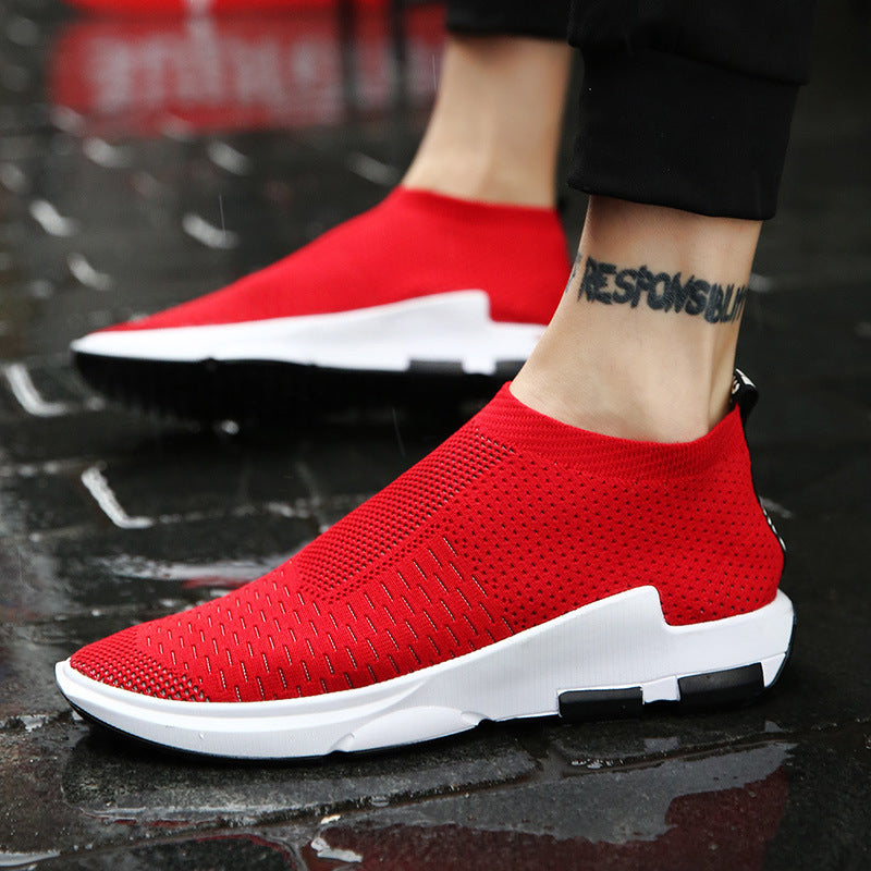 Zapatos de calcetín altos elásticos de talla grande para hombre