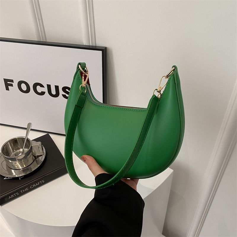 Bolso de Hombro Texturizado Niche Crescent, Nuevo y Sencillo, que Combina con Todo, Para Mujer