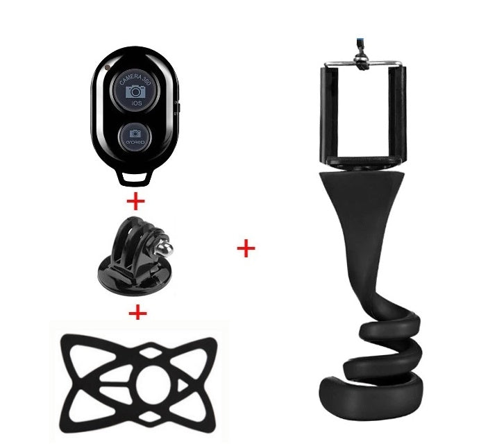 Soporte para teléfono móvil con forma de pulpo serpiente