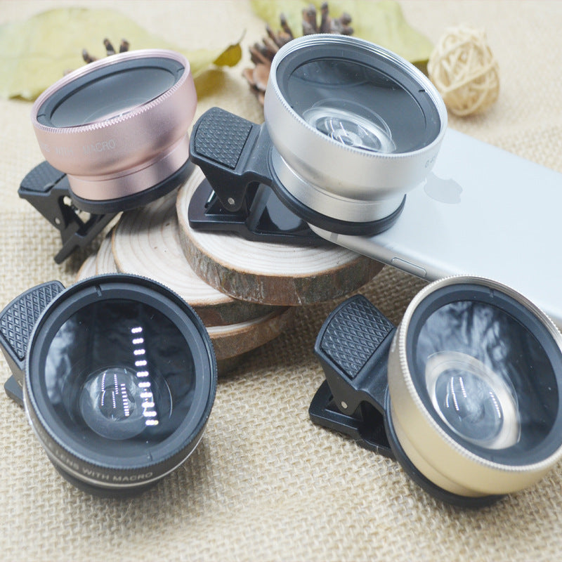 Lente de teléfono móvil 0.45X gran angular lente de cámara SLR teléfono móvil efectos externos del teléfono móvil