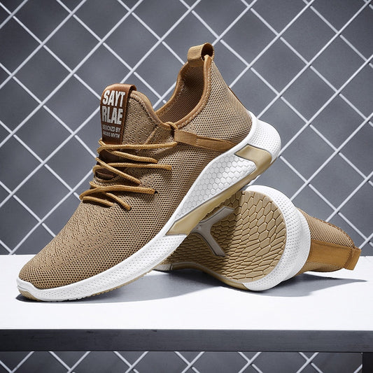 Zapatillas de running bajas transpirables de tejido elástico