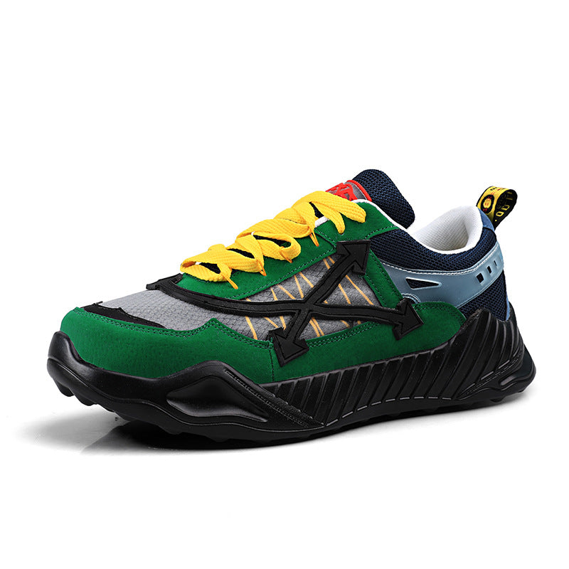 Zapatillas masculinas de suela gruesa estilo retro