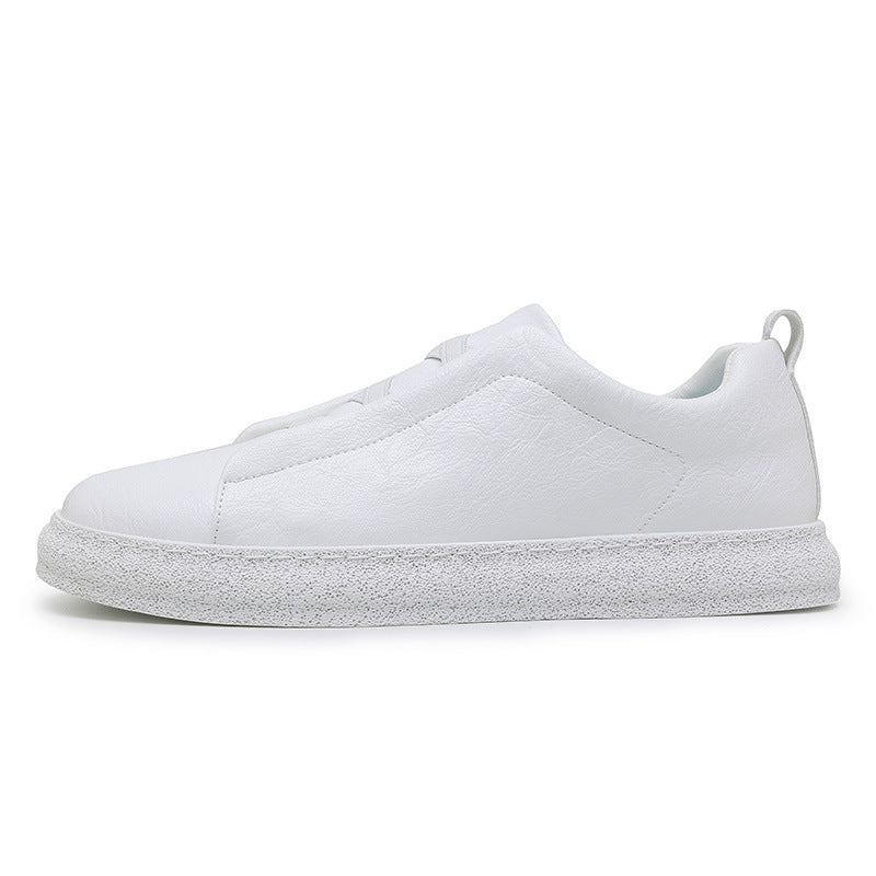Zapatos tipo board ultraligeros de suela gruesa con tela a cuadros para traje de hombre