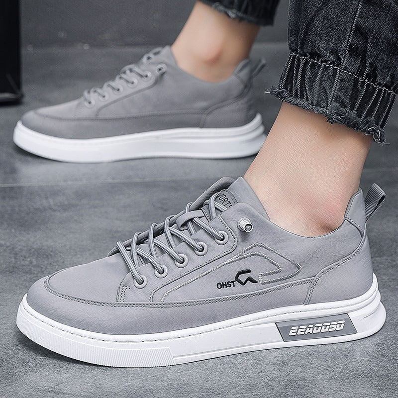 Zapatos casuales de seda de hielo transpirables para hombre, de tela de paraguas, nuevos para verano, que combinan con todo